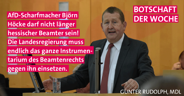 Botschaft der Woche zu AfD-Mann Höcke